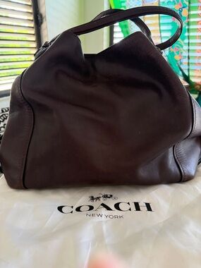 Coach Soft Slouchy Leather Tote in Deep 
Merlot
